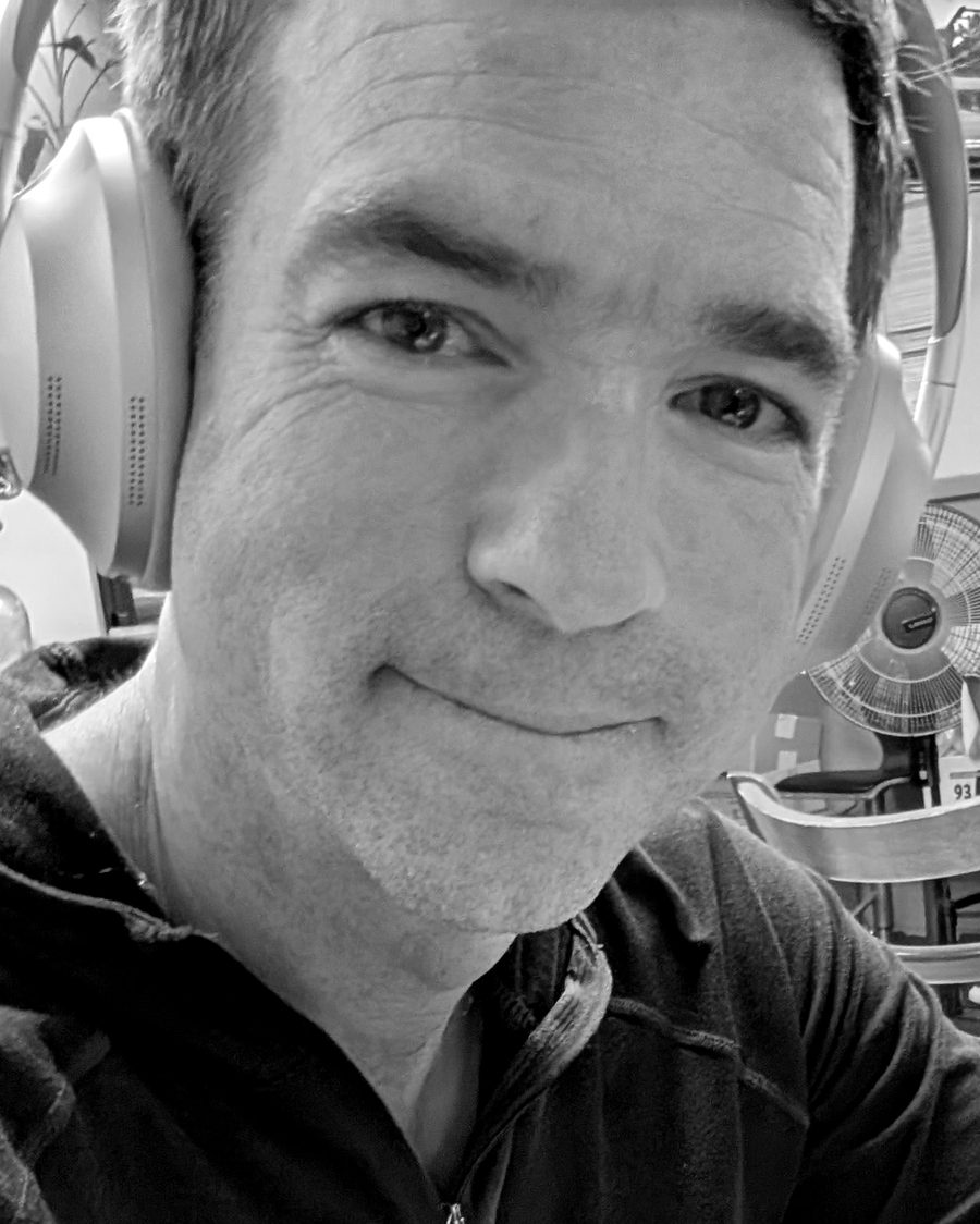 Tyson McDowell, black-and-white portrait